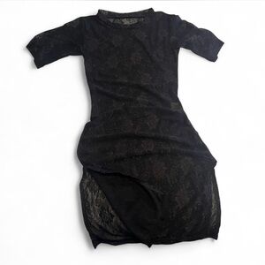 Elegant Black Lace Dress